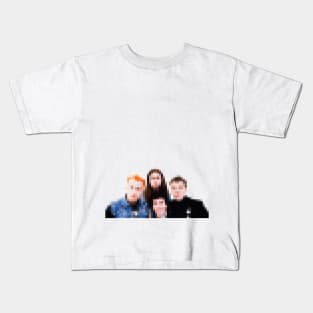 Pixelated Classic Young Ones Design - 80s British Comedy Kids T-Shirt